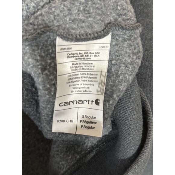 Carhartt Original Fit Long Sleeve Gray Pullover Workwear Hoodie Men's Small - Picture 6 of 7